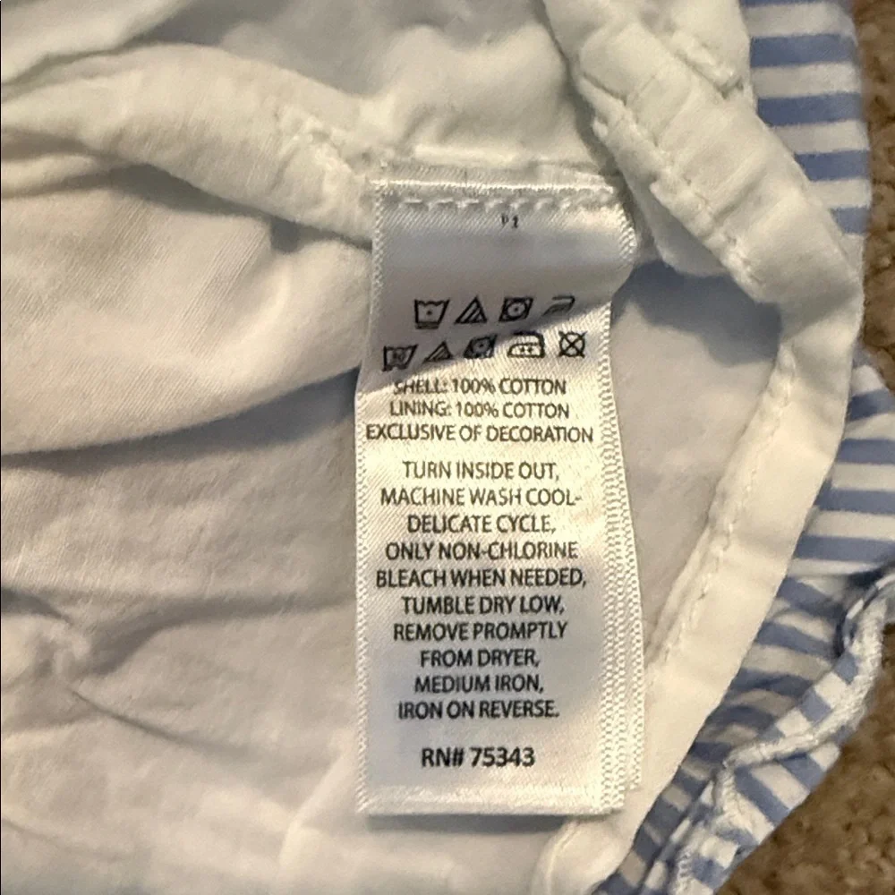 Blue Striped Girl’s Casual Dress